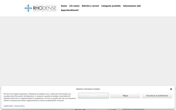 Screenshot stránky centroservizirhodense.it