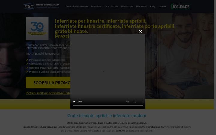 Screenshot of centrosicurezzacasa.com