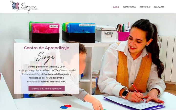 Screenshot of centrosirga.com