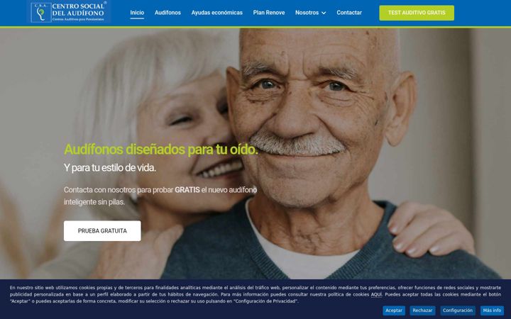 Screenshot of centrosocialdelaudifono.es
