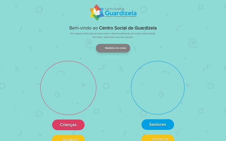 Captura de ecrã de centrosocialguardizela.pt