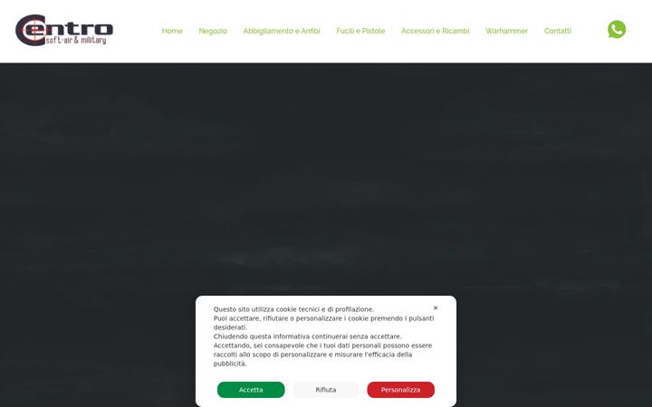 Screenshot of centrosoftairemilitary.it