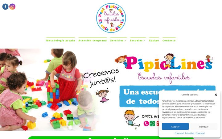 Screenshot of centrospipiolines.com