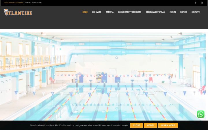 Screenshot of centrosportivoatlantide.it