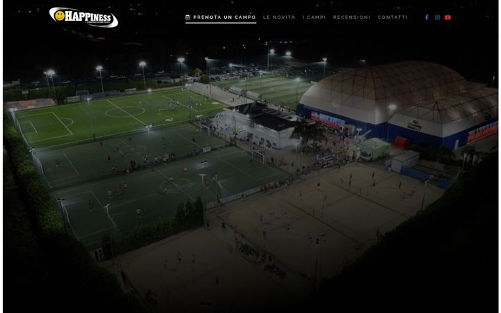 Screenshot of centrosportivohappiness.it