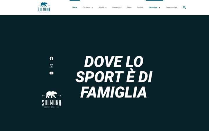 Screenshot of centrosportivosulmona.it