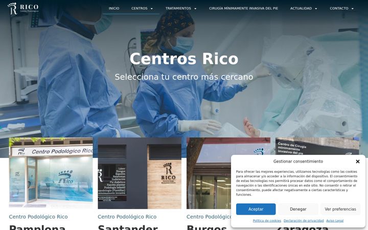 Screenshot of centrosrico.com