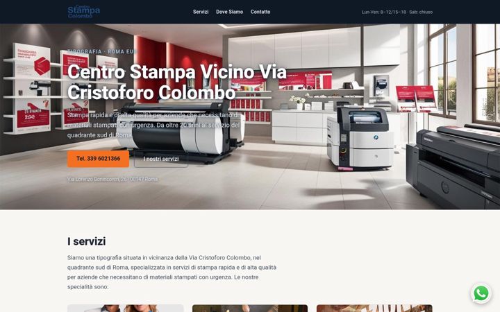 Screenshot of centrostampacolombo.it