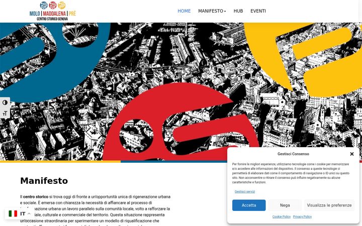 Screenshot of centrostoricogenova.it