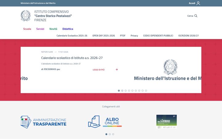 Skærmbillede af centrostoricopestalozzi.it
