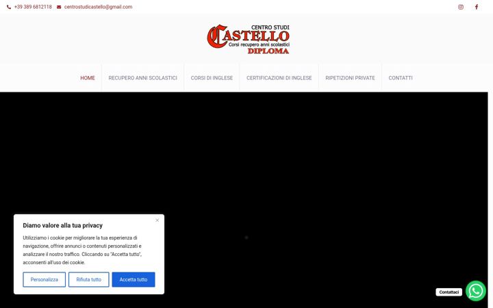 Screenshot of centrostudicastello.it