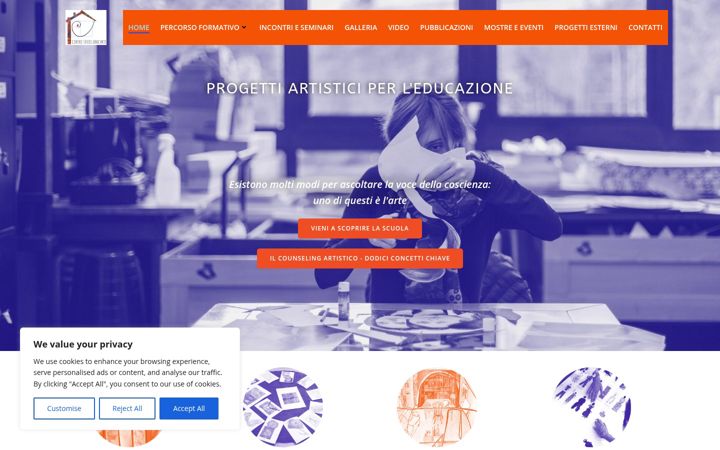 Screenshot of centrostudieducarte.it