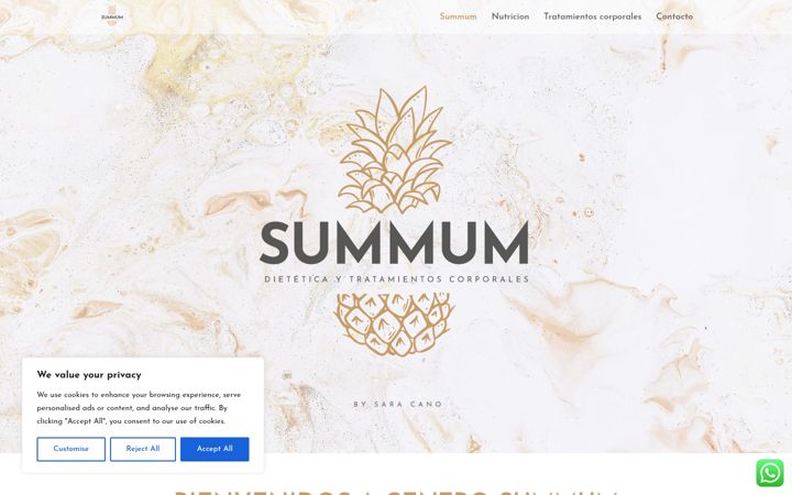Screenshot of centrosummumtenerife.com