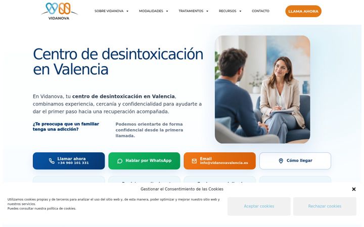 Screenshot of centrosvidanova.com