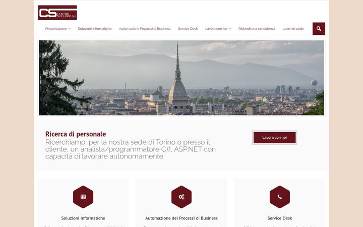 Screenshot stránky centrosvilupposrl.it