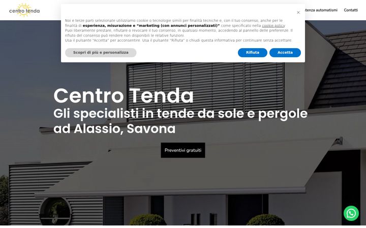 Screenshot of centrotendaalassio.it