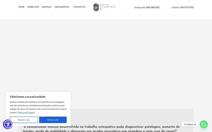 Ekrānuzņēmums no centroterapeuticohi.pt