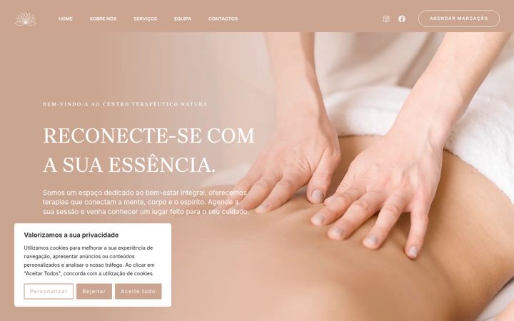 Екранна снимка на centroterapeuticonatura.pt