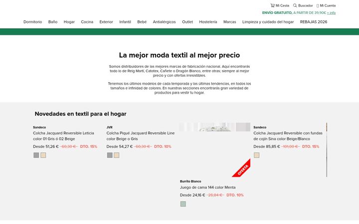Screenshot of centrotextilhogar.com