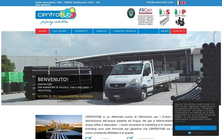 Screenshot of centrotubi.com