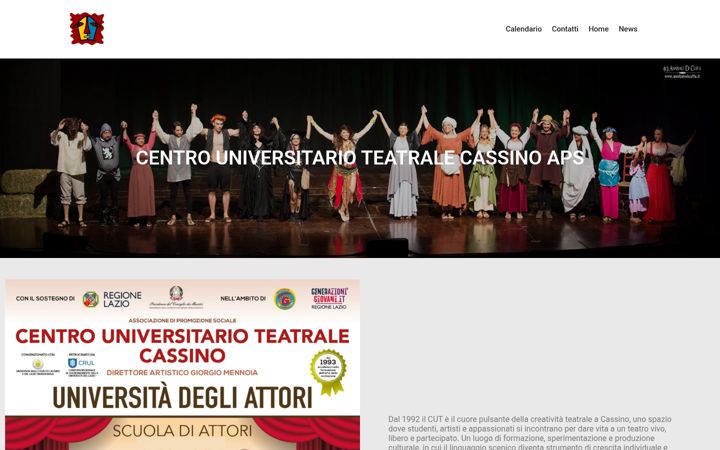 Screenshot of centrouniversitarioteatrale.it