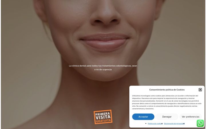 Screenshot of centrourgenciasdentales.com