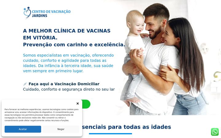 Screenshot von centrovacinacaojardins.com.br