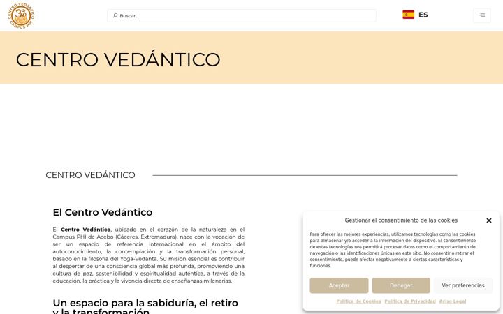 Zrzut ekranu centrovedantico.org
