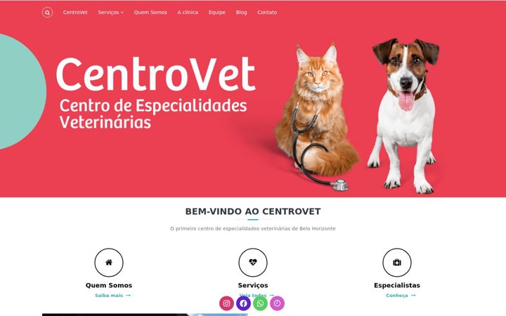 Screenshot von centrovetbh.com.br