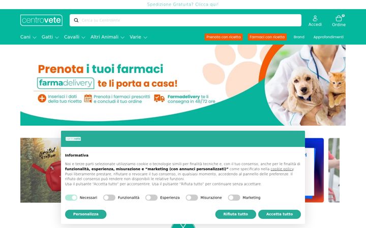 Screenshot of centrovete.com