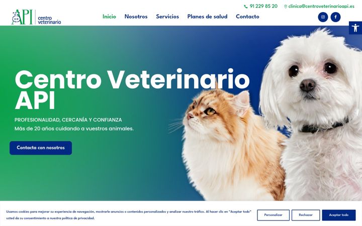 Képernyőkép: centroveterinarioapi.es