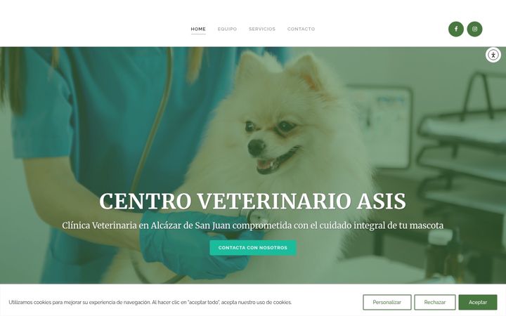 Képernyőkép: centroveterinarioasis.es