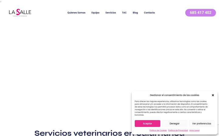 Képernyőkép: centroveterinariolasalle.es