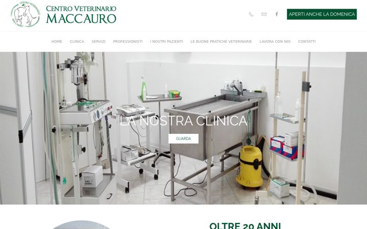 Screenshot of centroveterinariomaccauro.it