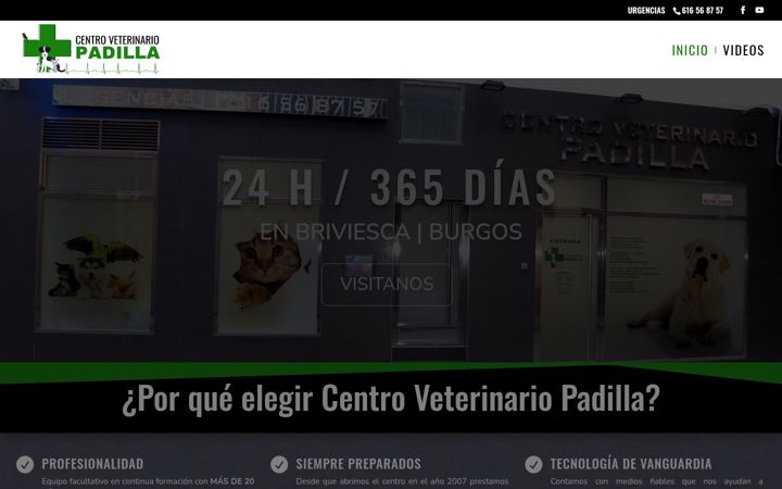 Screenshot of centroveterinariopadilla.com