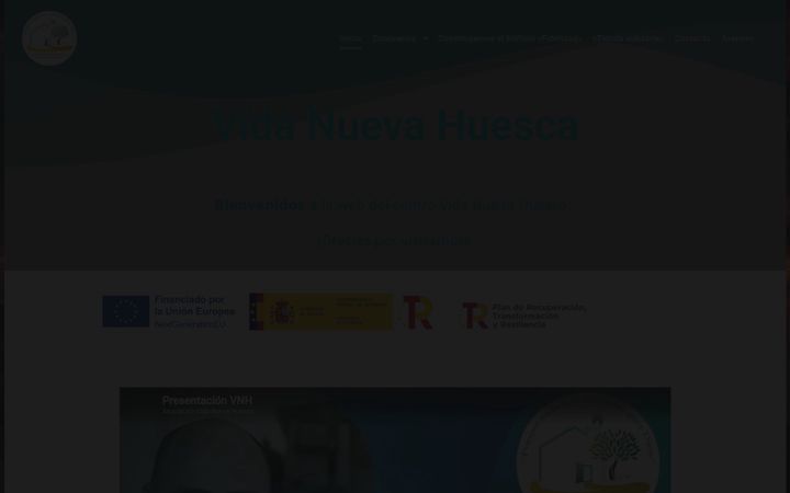 Ekrānuzņēmums no centrovidanuevahuesca.org.es