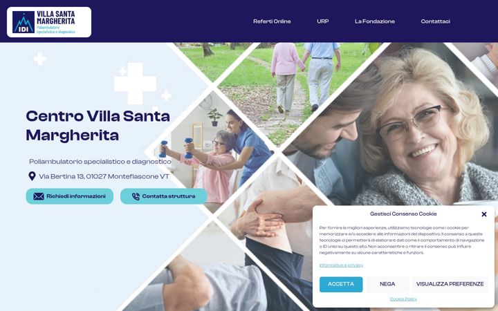 Screenshot of centrovillasantamargherita.it