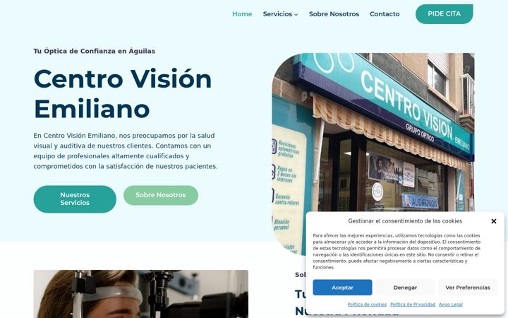 Screenshot of centrovisionemiliano.com
