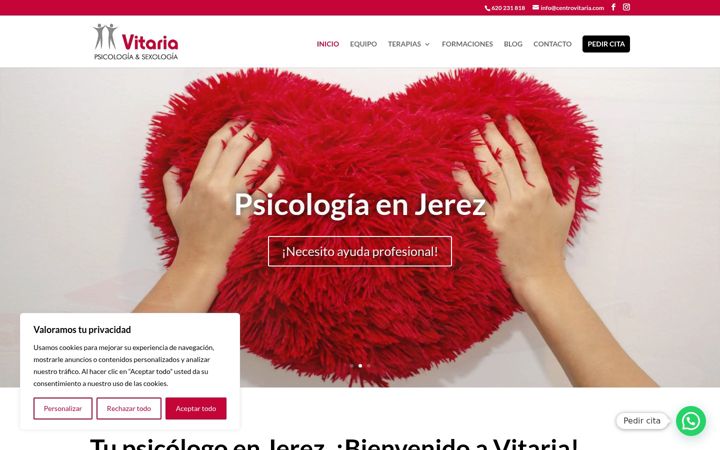 Screenshot of centrovitaria.com