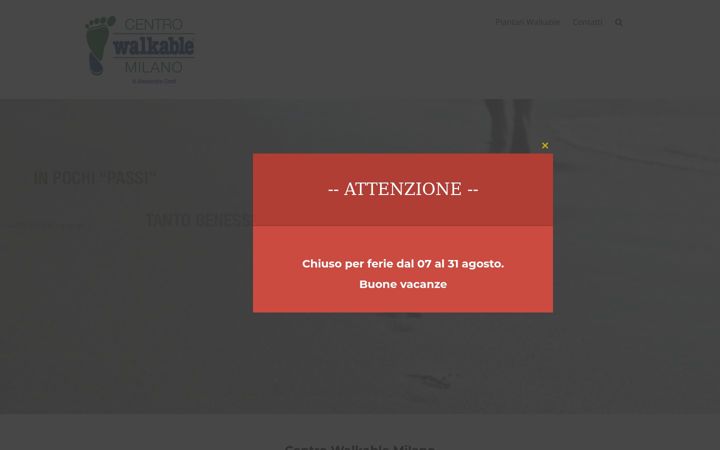 Screenshot of centrowalkablemilano.it
