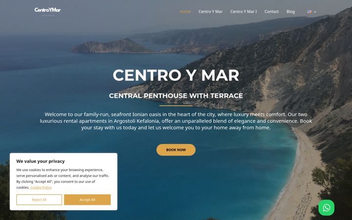 Screenshot of centroymar.com