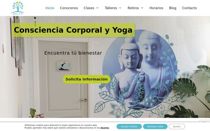 Screenshot of centroyogayvida.com