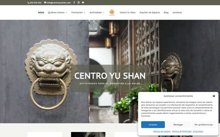 Screenshot of centroyushan.com