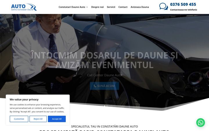 Captura de ecrã de centruconstataridaune-auto.ro