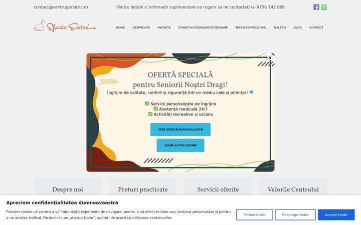 Captura de ecrã de centrugeriatric.ro