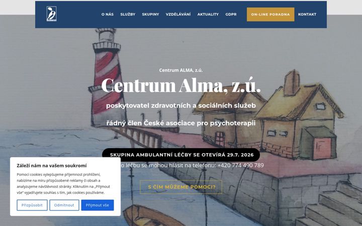 Képernyőkép: centrum-alma.cz