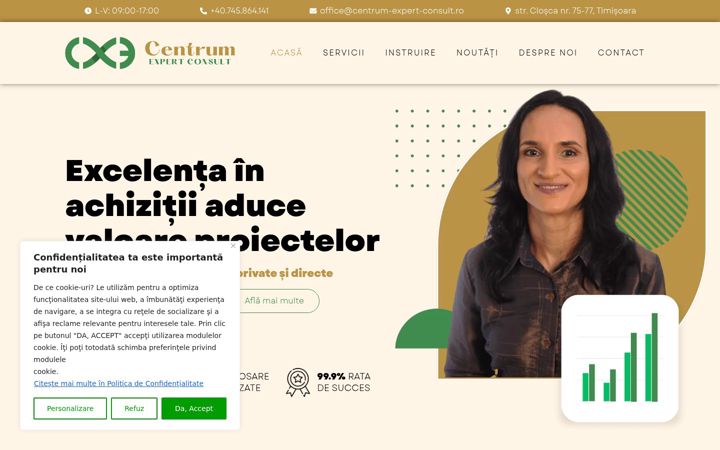 Captura de pantalla de centrum-expert-consult.ro