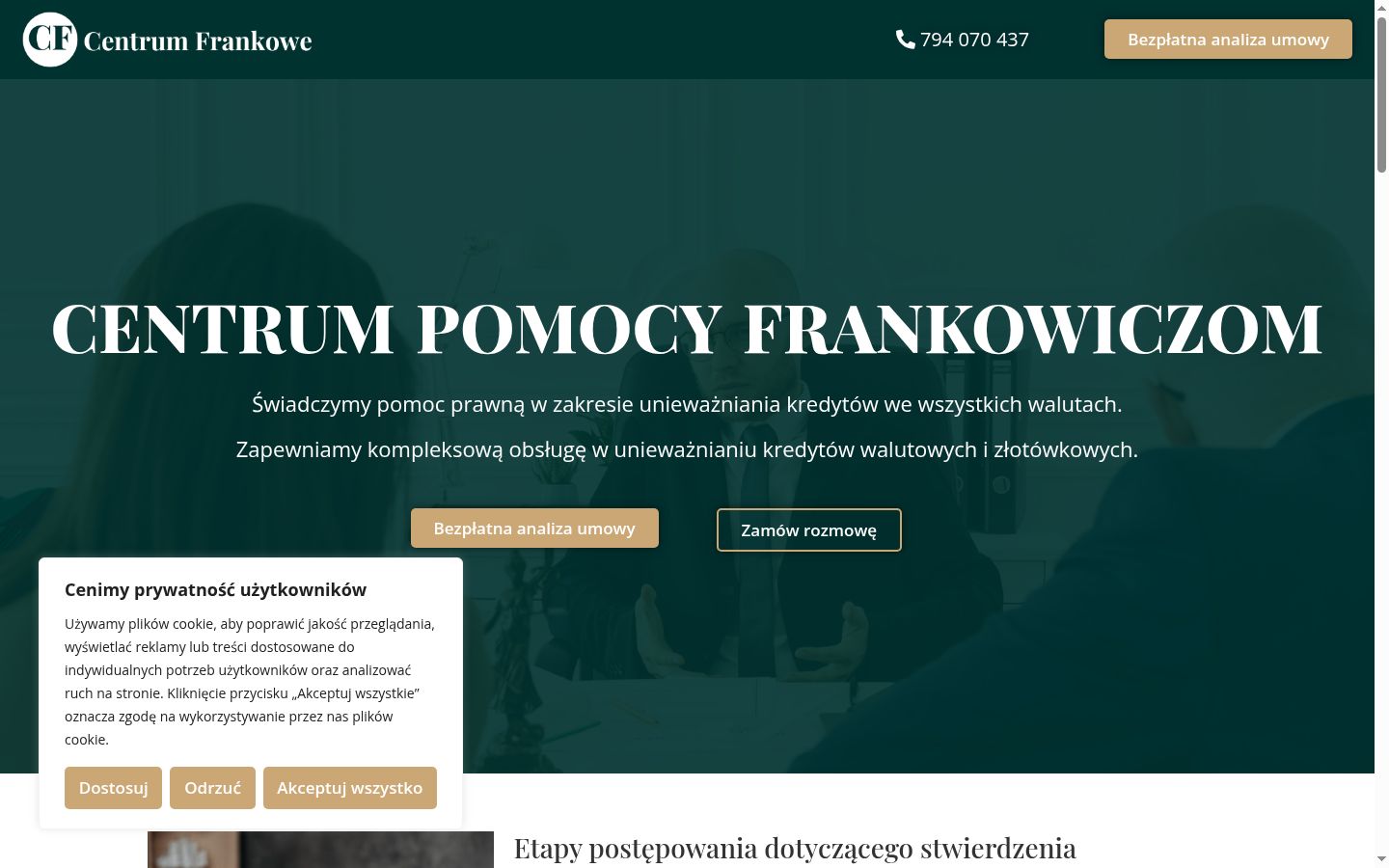 Sutikimo reklamjuostės, rodytos prieš bet kokią sąveiką, ekrano kopija