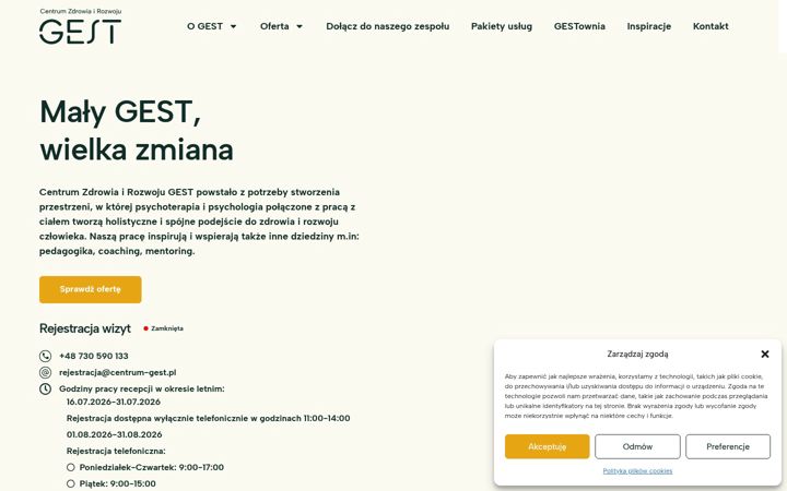 Posnetek zaslona centrum-gest.pl