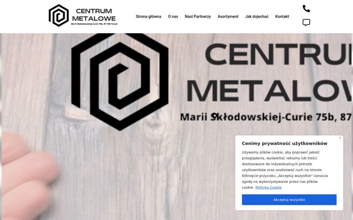Screenshot of centrum-metalowe.com